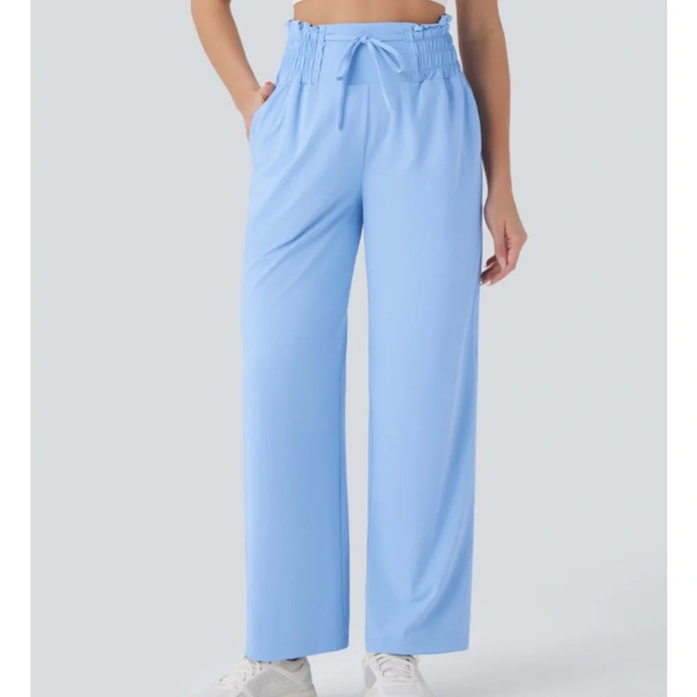 HALARA Women's Sky Blue Wide-Leg Pants small - Picture 4 of 16